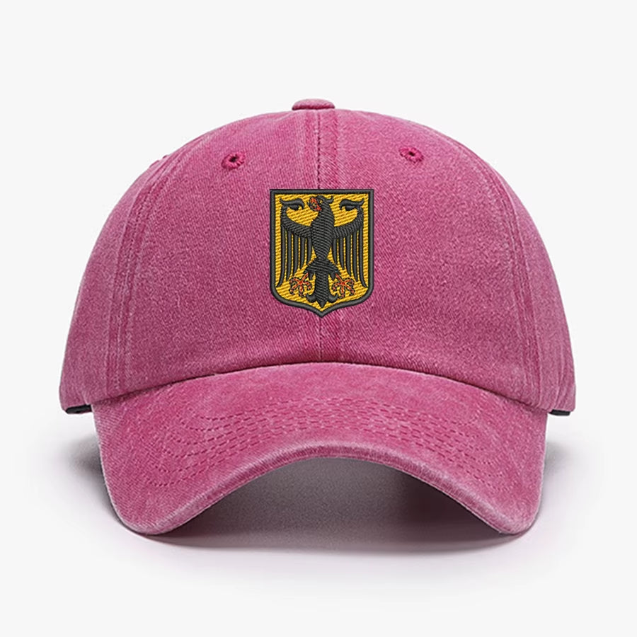 Deutschland Germany Coat of Arms Shield Embroidery Vintage Men Baseball Caps Women Soft Cotton Washed Soft Dad Cap Hats