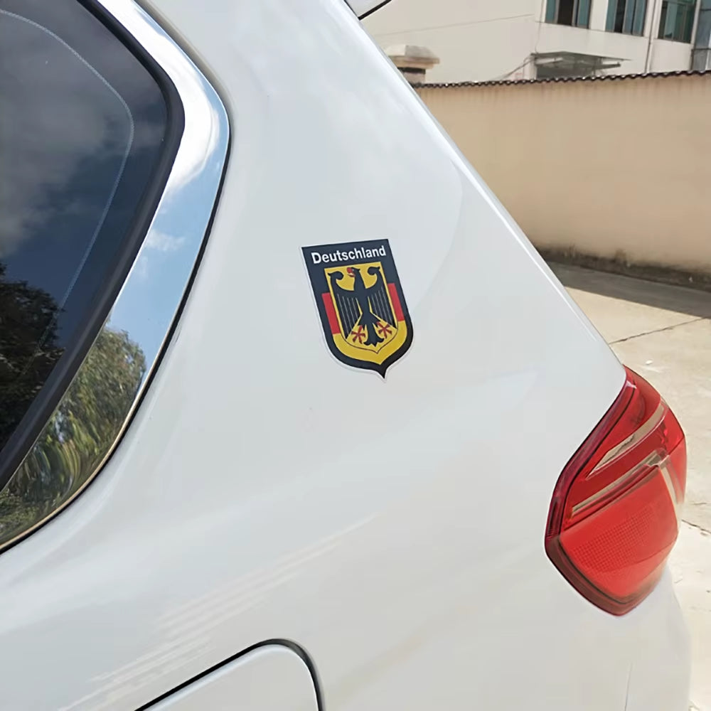 V1447# Car Sticker for German Shield Deutschland Flag Decal Waterproof Car Accessories Decor Pegatinas Para Coches