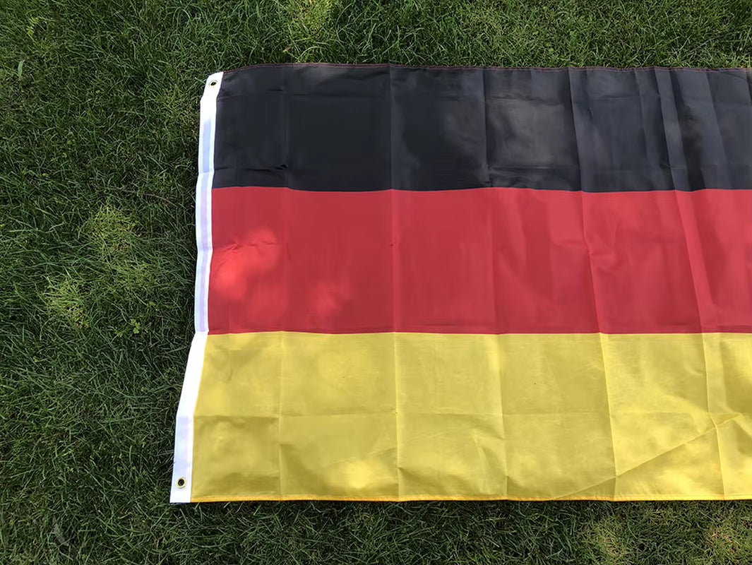 SKY FLAG Germany Flag 90X150Cm Hanging Polyester Black Red Yellow De Deu German Deutschland Germany Flag for Decoration