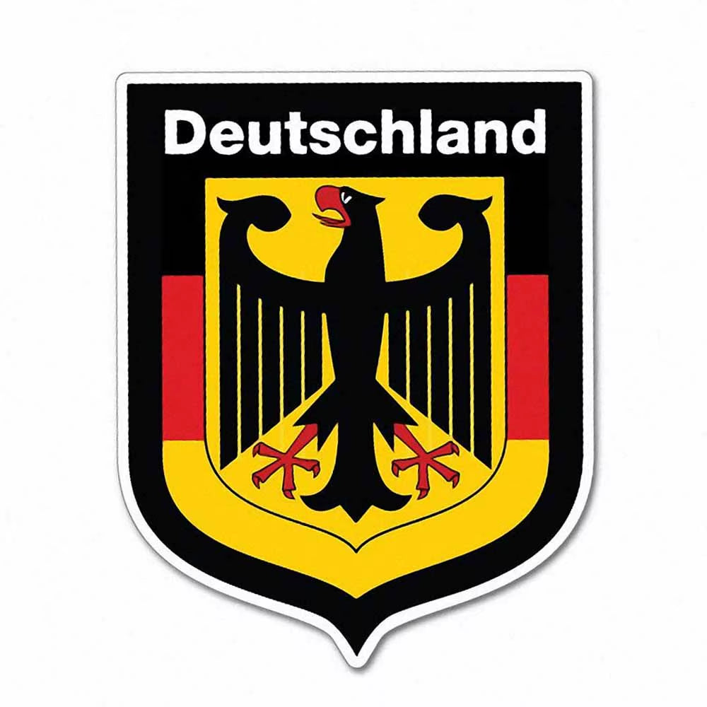 V1447# Car Sticker for German Shield Deutschland Flag Decal Waterproof Car Accessories Decor Pegatinas Para Coches