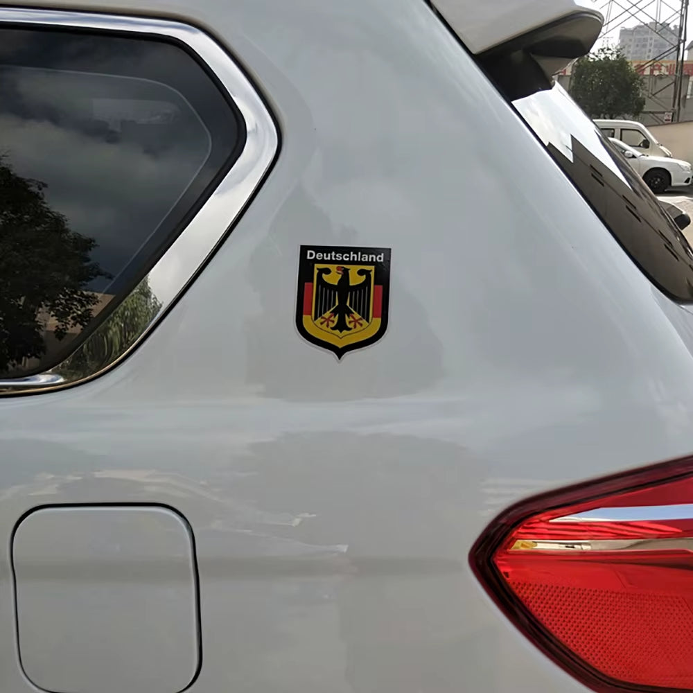 V1447# Car Sticker for German Shield Deutschland Flag Decal Waterproof Car Accessories Decor Pegatinas Para Coches