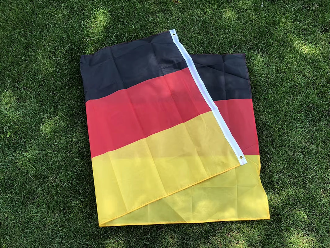 SKY FLAG Germany Flag 90X150Cm Hanging Polyester Black Red Yellow De Deu German Deutschland Germany Flag for Decoration