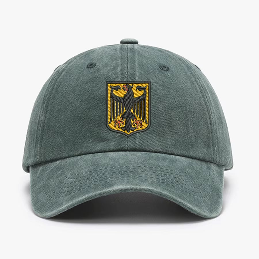 Deutschland Germany Coat of Arms Shield Embroidery Vintage Men Baseball Caps Women Soft Cotton Washed Soft Dad Cap Hats