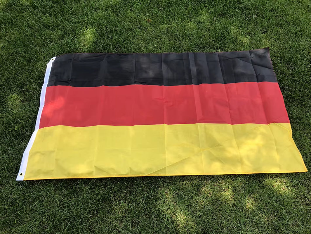 SKY FLAG Germany Flag 90X150Cm Hanging Polyester Black Red Yellow De Deu German Deutschland Germany Flag for Decoration