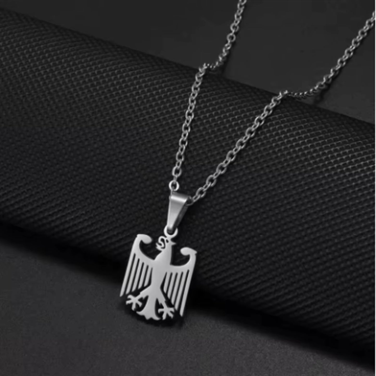 German Eagle Arms Flag Pendant Deutschland Necklace Ethnic Style Patriotic Jewelry Gift for Men Women