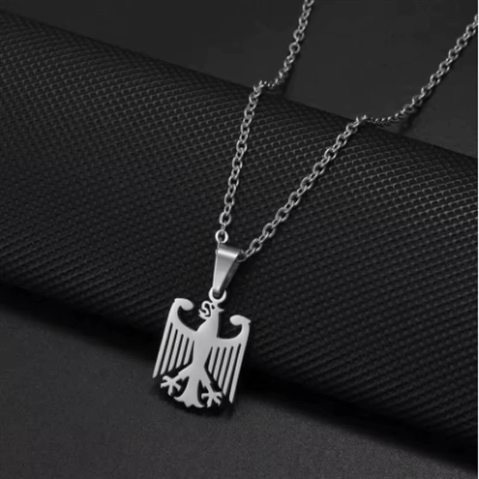 German Eagle Arms Flag Pendant Deutschland Necklace Ethnic Style Patriotic Jewelry Gift for Men Women