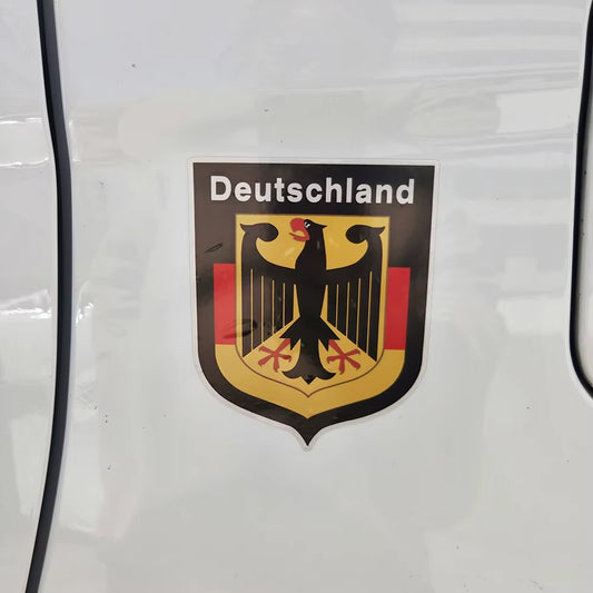 V1447# Car Sticker for German Shield Deutschland Flag Decal Waterproof Car Accessories Decor Pegatinas Para Coches