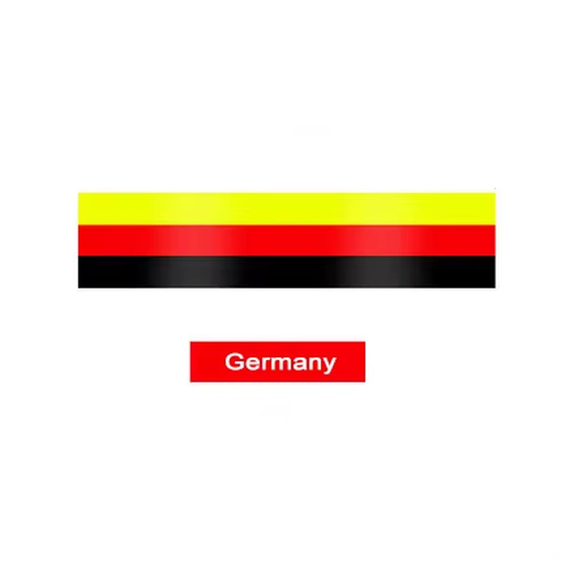 Pesonalized Car Sticker Threecolored Germany Italy French Russia National Flag Sticker Body Vinyl Decal Car Styling Stickers