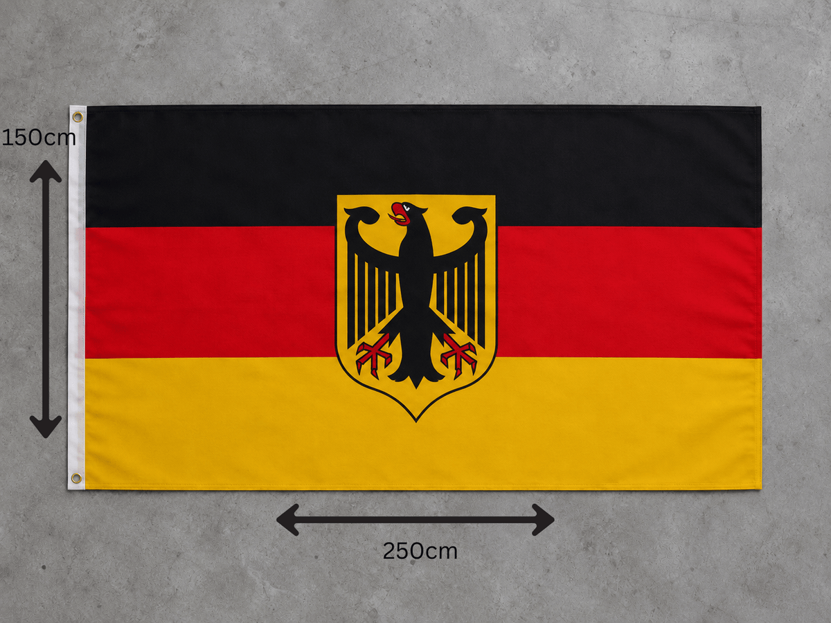 Deutschlandflagge mit Adler 250x150 cm