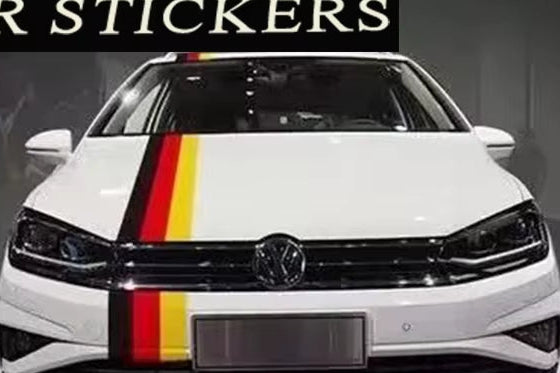 Pesonalized Car Sticker Threecolored Germany Italy French Russia National Flag Sticker Body Vinyl Decal Car Styling Stickers