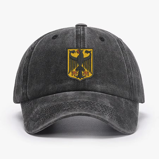 Deutschland Germany Coat of Arms Shield Embroidery Vintage Men Baseball Caps Women Soft Cotton Washed Soft Dad Cap Hats